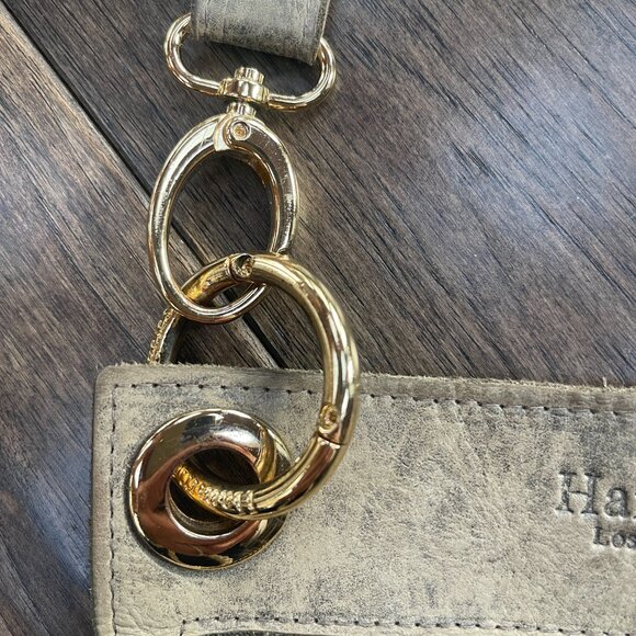 Hammitt Las Angeles, distressed leather gray, 7" x 8" cross body bag - Picture 12 of 13